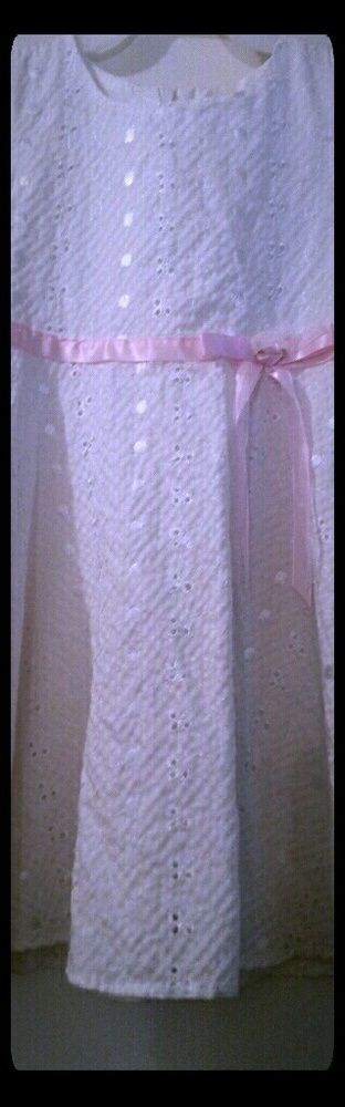Bonnie Jean White and Pink Dress
